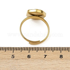 Золотые кольца из нержавеющей стали 304 RJEW-H254-08A-G