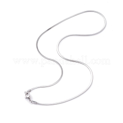 Не тускнеющие ожерелья из нержавеющей стали 304 в виде змеиных цепей&nbsp;NJEW-O058-28P