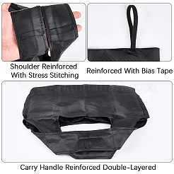 10 шт. многоразовые сумки из полиэстера для покупок в супермаркете ABAG-CN0001-48