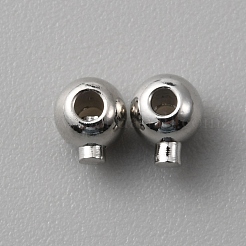 Зажимные бусины из латуни KK-WH0031-33P