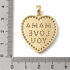 Pendenti in ottone con micro pavé di zirconi trasparenti per la festa della mamma&nbsp;KK-C255-36G
