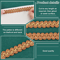 Плетеные кружевные ленты из полиэстера OCOR-WH0092-17B