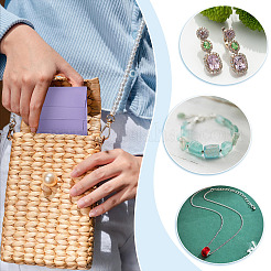 5 шт. 5-х цветные квадратные конверты из искусственной кожи ABAG-TA0001-77