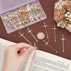 48 шт. 3-х цветные подвески-мечи из сплава&nbsp;FIND-UN0003-12