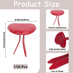 150 шт. железные гвоздики в форме сердца DIY-CP0012-33