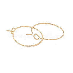 Boucles d'oreilles créoles en acier inoxydable chirurgical avec placage ionique (IP) 316&nbsp;X-STAS-D183-02G-01