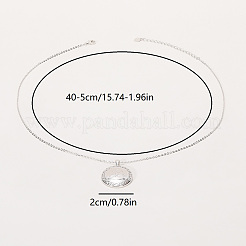 Простые латунные геометрические плоские круглые подвески для женщин&nbsp;IT8836