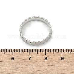 Anelli piatti e rotondi in acciaio inossidabile 304&nbsp;RJEW-V001-01P
