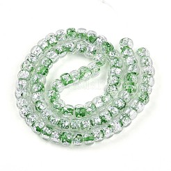 Светящиеся стеклянные бусины ручной работы из серебряной фольги FOIL-N029-02B-06