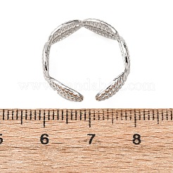 Offene Manschettenringe aus Edelstahl 304&nbsp;RJEW-P191-07P