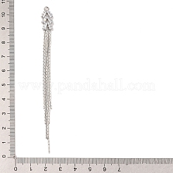 Большие кулоны из латуни с микропейвом и прозрачным фианитом&nbsp;KK-G510-01P