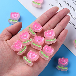 Прозрачные акриловые бусины&nbsp;MACR-S374-03B-06