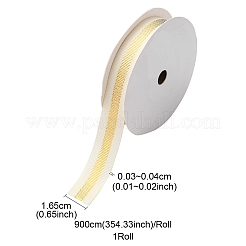 Плоская рождественская тема полиэфирная лента в крупный рубчик&nbsp;OCOR-YWC0001-01A-02