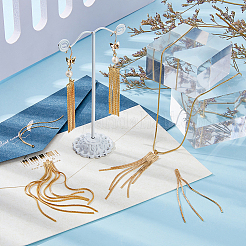 10 шт. 5 стильных латунных цепочки с кисточками большие подвески KK-HY0003-24