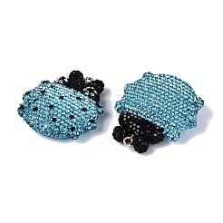 Handgefertigte große Anhänger aus Polymerclay und Strass&nbsp;FIND-Q123-01D