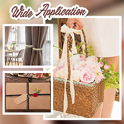 32 ярд двухцветной нейлоновой эластичной кружевной ленты с короной OCOR-GO0001-25