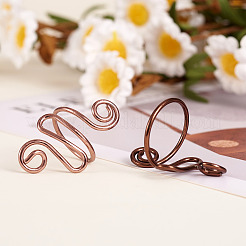 2 Stück 2 Farben Eisen-Garnführungs-Fingerhalter&nbsp;DIY-TA0011-15