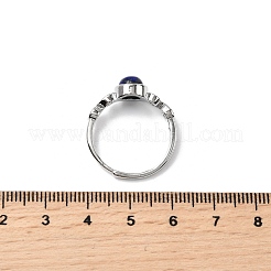 Lapis naturali anelli di barretta lazuli&nbsp;RJEW-A084-04P-10