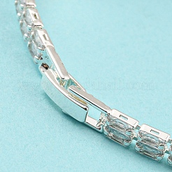 Браслет из латуни с ромбическими звеньями BJEW-Q771-08S