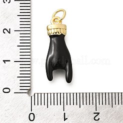 Подвески из латуни с эмалью в стойку&nbsp;KK-L225-028G-04