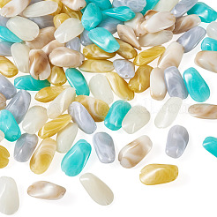 100 pz 5 colori perline acriliche opache&nbsp;OACR-TA0004-98