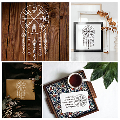 Трафареты для штампов из нержавеющей стали DIY-WH0242-207