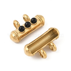 Подвески из натурального черного оникса (окрашенные и нагретые)&nbsp;STAS-P380-65G-02