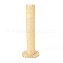 Льняной вертикальный стенд для ювелирных изделий в башне&nbsp;LS-ODIS-F006-02