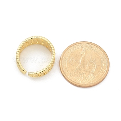 Латунные кольца на палец с открытой манжетой для женщин RJEW-M028-75G