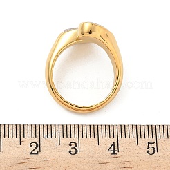 Кольца-манжеты из нержавеющей стали 304 с прозрачным кубическим цирконием для женщин&nbsp;RJEW-G359-01G