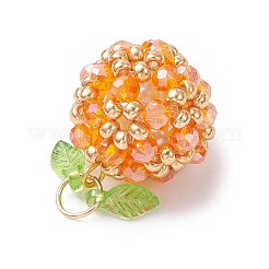 Подвески из акрила и стеклянных бусин&nbsp;PALLOY-MZ00880-06