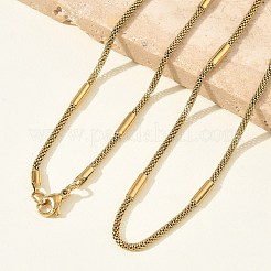 Set aus Halskette und Armband aus Edelstahl 304 mit Weizenkette&nbsp;SJEW-D091-13G