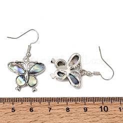 Boucles d'oreilles pendantes en laiton plaqué en rack pour femmes&nbsp;KK-CBA69D1-02P