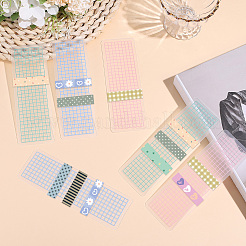 45 tablero de muestra de cinta plástica de 3 colores&nbsp;DIY-CP0013-97