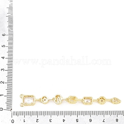 Micro ottone spianare zirconi grandi ciondoli&nbsp;KK-H268-01G