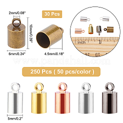 280 шт. латунные наконечники для шнура&nbsp;KK-AR0002-22