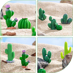 24 шт. 12 стиля смоляной мини-модель кактуса&nbsp;DJEW-SP0001-15