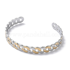 Manschettenarmreifen aus 304 Edelstahl&nbsp;BJEW-A160-03PG