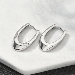 Orecchini a cerchio in ottone a forma di U&nbsp;EJEW-D320-14P