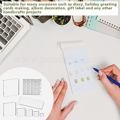 7 шт. набор инструментов для штамповки квадратных и прямоугольных акриловых штампов&nbsp;DIY-OC0012-70