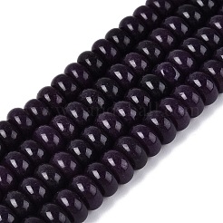 Chapelets de perles de jade blanche naturelle&nbsp;G-Q613-01F-22