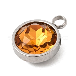 Подвески из нержавеющей стали 304 с изображением камня-талисмана ноября.&nbsp;STAS-G082-17P-11