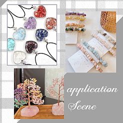 185шт 8 стиля бусины из натуральных смешанных драгоценных камней G-NB0004-06