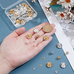 90шт. 9 набора латунных колпачков для бусин KK-ME0001-91