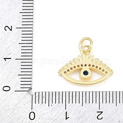 Colgante micropavé cubic zirconia de latón&nbsp;KK-F938-37G-02