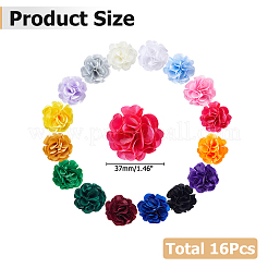 16 Stück Blumen-Stoffnadeln&nbsp;JEWB-WH0020-113