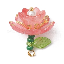 Стеклянные цветочные подвески&nbsp;PALLOY-MZ01180