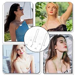 8 пара 4-х видов регулируемых прозрачных бретелей для бюстгальтера FIND-GF0003-54