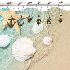 12 шт. железные кольца для душевой занавески DIY-FH0005-16AB