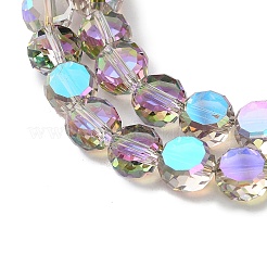 Стеклянные бусины с гальваническим покрытием &nbsp;EGLA-C010-01A-HR02